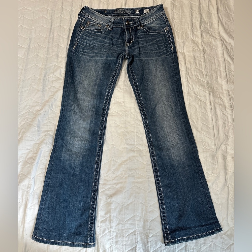 Miss Me Dark Blue Boot Cut Jeans